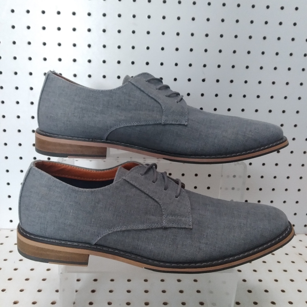 Express | Men's Light Blue Shoes | Oxfords Lace up Textile upper Round Toe